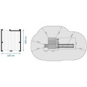 Station de jeux pour enfants en bois traité autoclave PAGODA - BLUE RABBIT