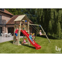 Station de jeux en bois traité autoclave Belvédère + Swing BLUE RABBIT