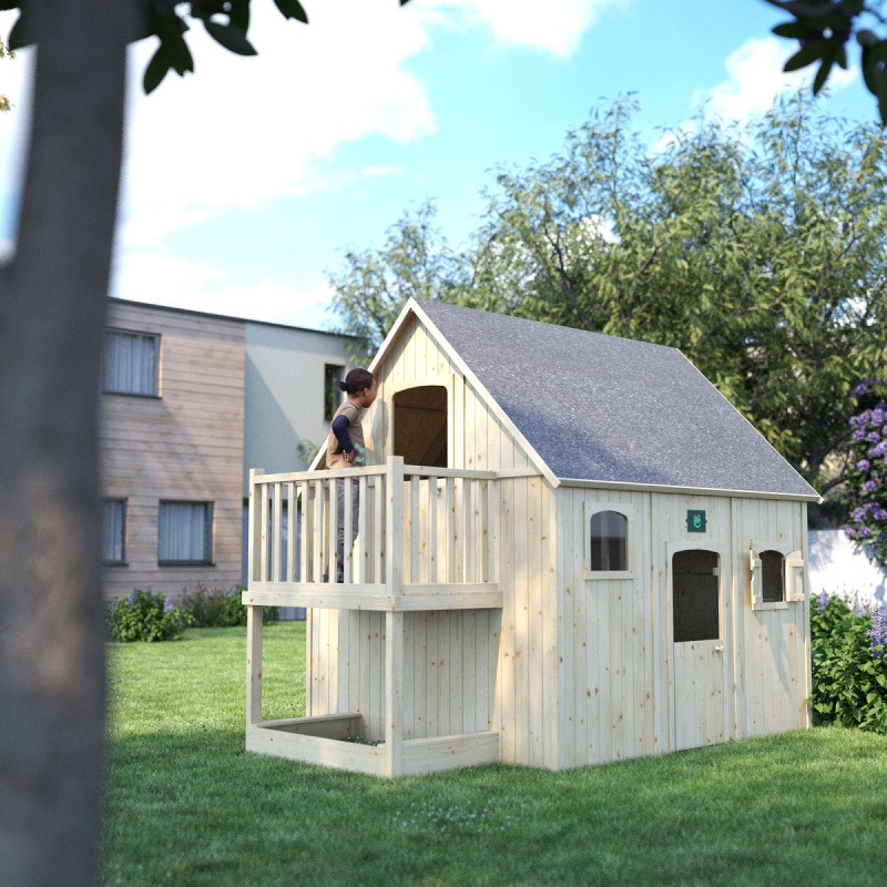 Cabane en bois pour enfants DUPLEX 305x210x250cm – SOULET