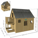 Cabane en bois pour enfants DUPLEX 305x210x250cm – SOULET