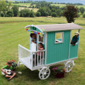 Roulotte pour enfants en bois sur pilotis CARRY 155x265x200cm - SOULET