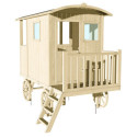 Roulotte pour enfants en bois sur pilotis CARRY 155x265x200cm - SOULET
