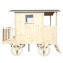 Roulotte pour enfants en bois sur pilotis CARRY 155x265x200cm - SOULET