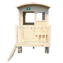 Roulotte pour enfants en bois sur pilotis CARRY 155x265x200cm - SOULET