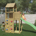 Air de jeux en bois avec balançoire double BOOMER 3 -  FUNGO 