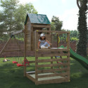 Air de jeux en bois avec double balançoire JARCAS - FUNGO 