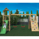 Air de jeux en bois avec double balançoire FLEPPI - FUNGO 