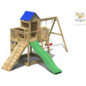 Air de jeux en bois avec double balançoire TREEHOUSE - FUNGO 