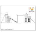 Air de jeux en bois avec double balançoire TREEHOUSE - FUNGO 