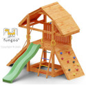Aire de jeux en bois avec murs d'escalade Buffalo - FUNGOO