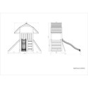 Aire de jeux en bois avec murs d'escalade Buffalo - FUNGOO