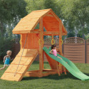 Aire de jeux en bois avec murs d'escalade Buffalo - FUNGOO