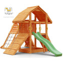 Aire de jeux en bois avec 2 murs d'escalade Buffalo - FUNGOO