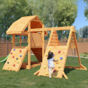 Aire de jeux en bois avec 2 murs d'escalade Buffalo - FUNGOO