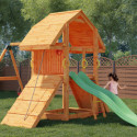 Aire de jeux en bois avec balançoire double Buffalo - FUNGOO