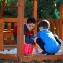 Aire de jeux Skyfort II en bois imputrescible  – Backyard Discovery