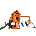 Aire de jeux Atlantic en bois imputrescible – Backyard Discovery