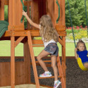 Aire de jeux Atlantic en bois imputrescible – Backyard Discovery