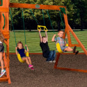 Aire de jeux Atlantic en bois imputrescible – Backyard Discovery