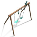 Portique de jeux en bois autoclave Alizée 265x166x195cm – SOULET
