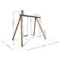 Portique de jeux en bois autoclave Tonka 242x166x195cm – SOULET