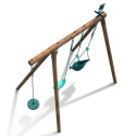 Portique de jeux en bois autoclave Tiago 242x166x195cm – SOULET