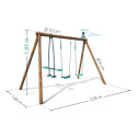 Portique de jeux en bois autoclave Pacco 295x166x195cm – SOULET