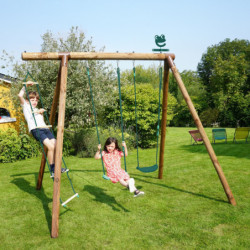 Portique de jeux Arthur 278x189x222cm en bois autoclave - SOULET