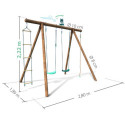Portique de jeux Ernest 276x189x222cm en bois autoclave - SOULET