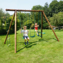 Portique de jeux Gabin 318x189x222cm en bois autoclave - SOULET