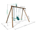 Portique de jeux Suzon 318x189x222cm en bois autoclave - SOULET