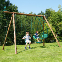 Portique de jeux Juliette 348x189x222cm en bois autoclave - SOULET