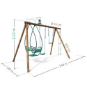 Portique de jeux Juliette 348x189x222cm en bois autoclave - SOULET
