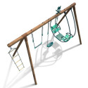 Portique de jeux Juliette 348x189x222cm en bois autoclave - SOULET