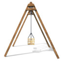 Portique de jeux en bois autoclave Ambre 210x207x224cm – SOULET