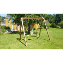 Portique de jeux en bois autoclave Pierre 240x207x224cm – SOULET