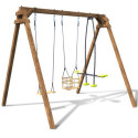 Portique de jeux en bois autoclave Pierre 240x207x224cm – SOULET
