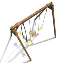 Portique de jeux en bois autoclave Pierre 240x207x224cm – SOULET