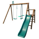 Station de jeux en bois autoclave Menthe 282x283x195cm – SOULET