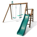 Station de jeux en bois autoclave Menthe 282x283x195cm – SOULET