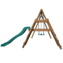 Station de jeux en bois autoclave Menthe 282x283x195cm – SOULET