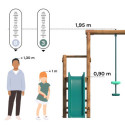 Station de jeux en bois autoclave Figue 312x283x195cm – SOULET