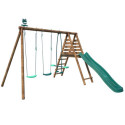 Station de jeux en bois autoclave Violette 323x354x222cm – SOULET