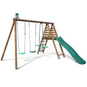 Station de jeux en bois autoclave Violette 323x354x222cm – SOULET