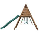 Station de jeux en bois autoclave Violette 323x354x222cm – SOULET