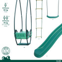 Station de jeux en bois autoclave Lavande 343x354x222cm – SOULET