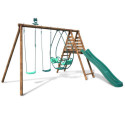 Station de jeux en bois autoclave Narcisse 344x354x222cm – SOULET