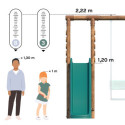 Station de jeux en bois autoclave Colza 344x354x222cm – SOULET