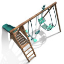 Station de jeux en bois autoclave Nigel 324x354x222cm – SOULET