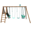 Station de jeux en bois autoclave Jacinthe 394x354x222cm – SOULET